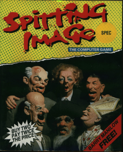 Spitting Image box art for ZX Spectrum